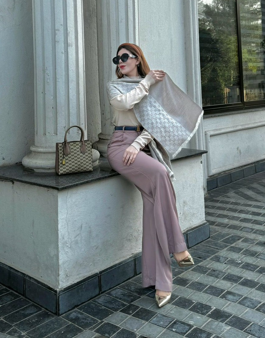 Pink Wide Leg Pants