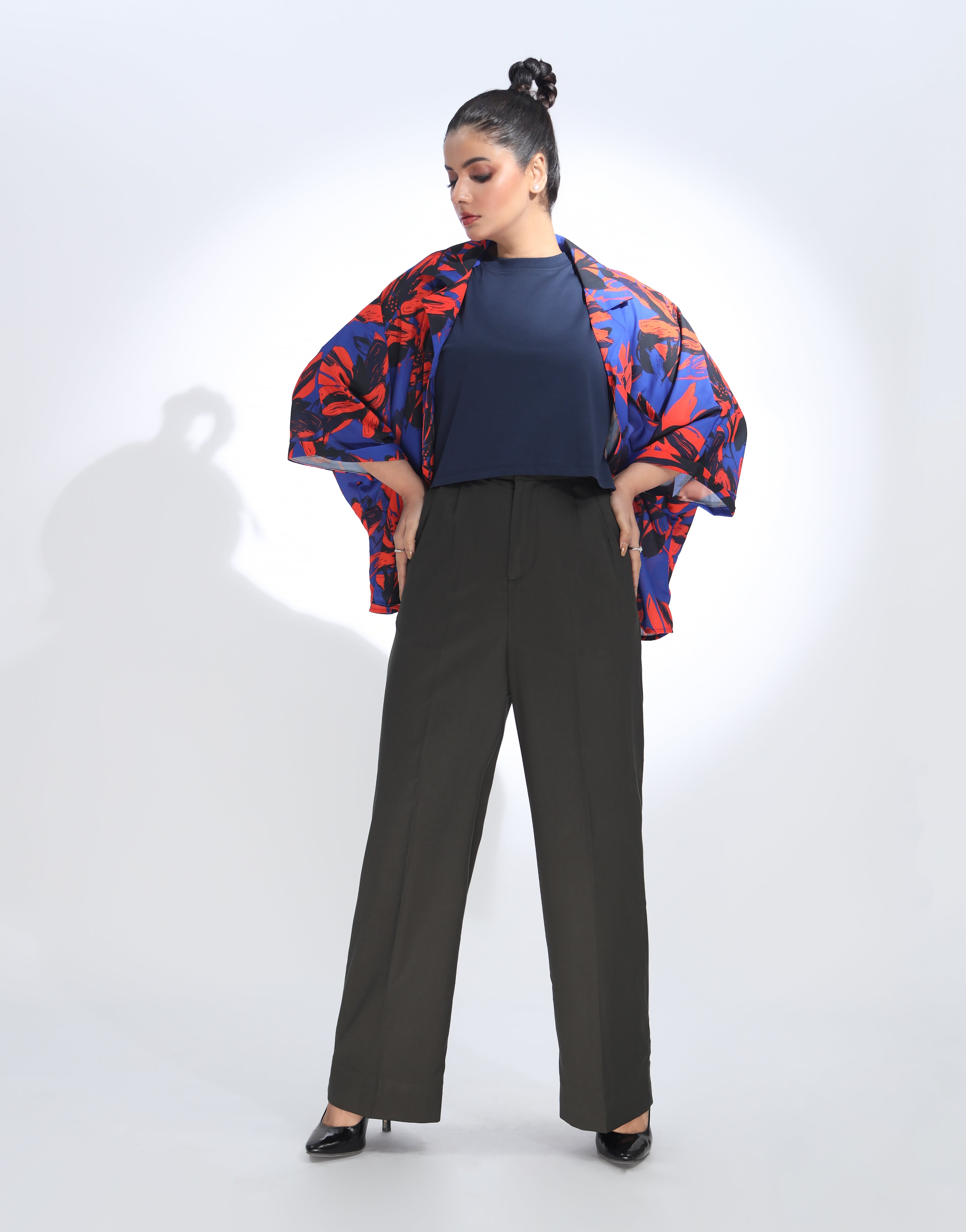 Battle Seam (Wide Leg Double Pleated Dress Pant Olive)