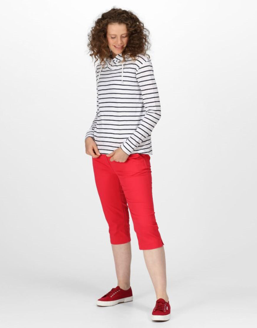 Terry Black Lining Hoodie in White (MINOR DEFECT)