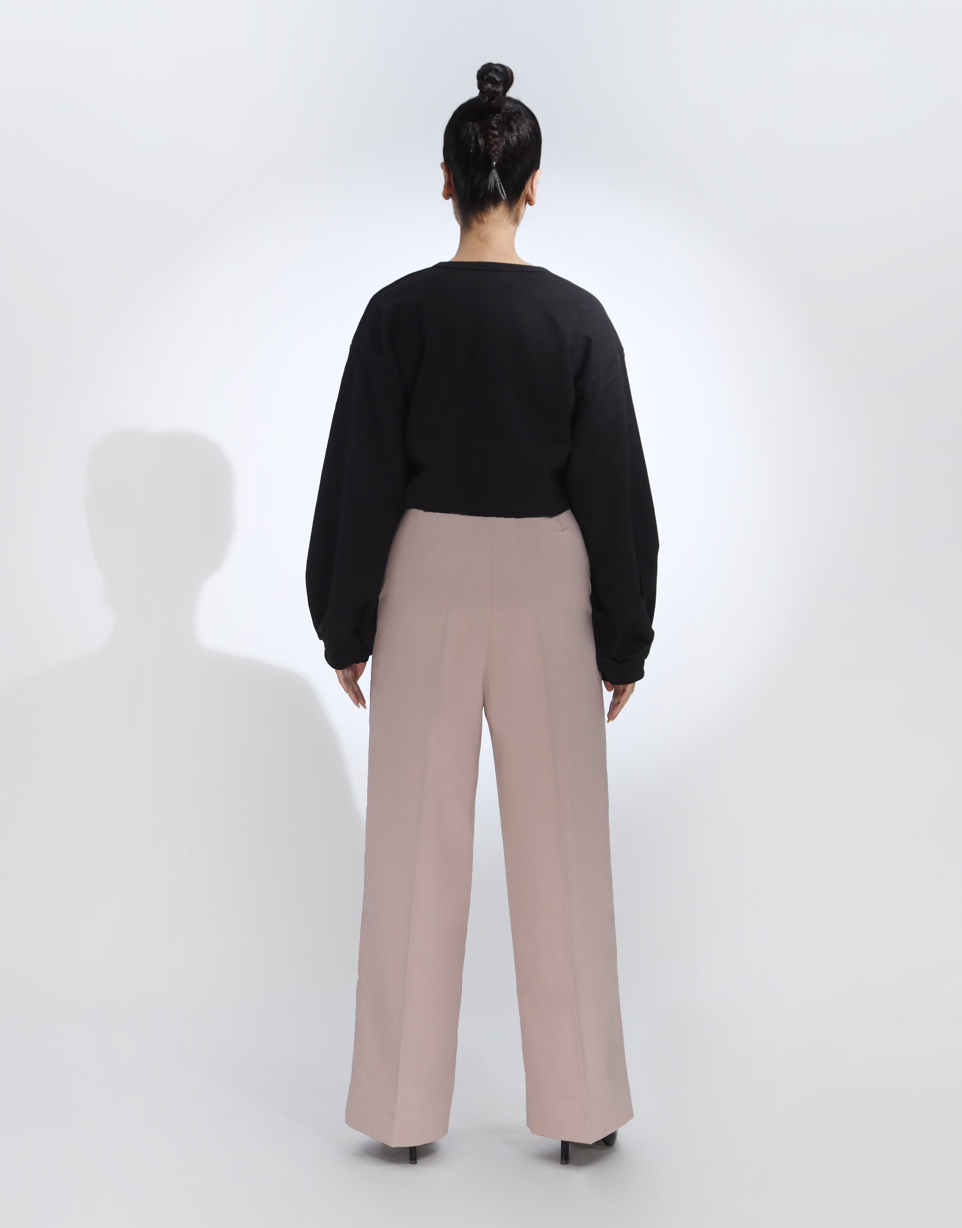 Thread of Hope (Wide Leg Double Pleated Dress Pant Baby Pink)