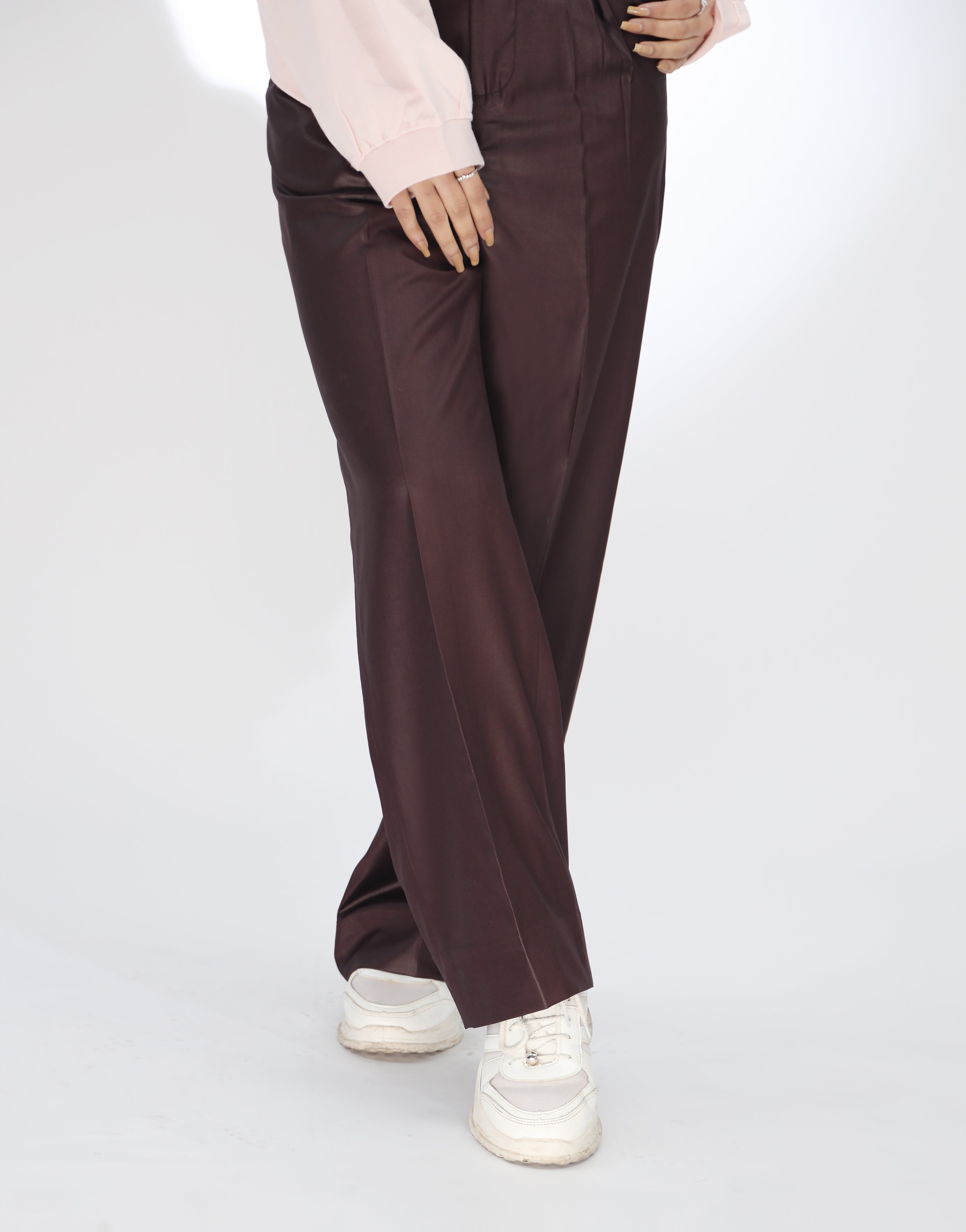 Phoenix Hem (Wide Leg Box Pleated Dress Pants Burgundy)