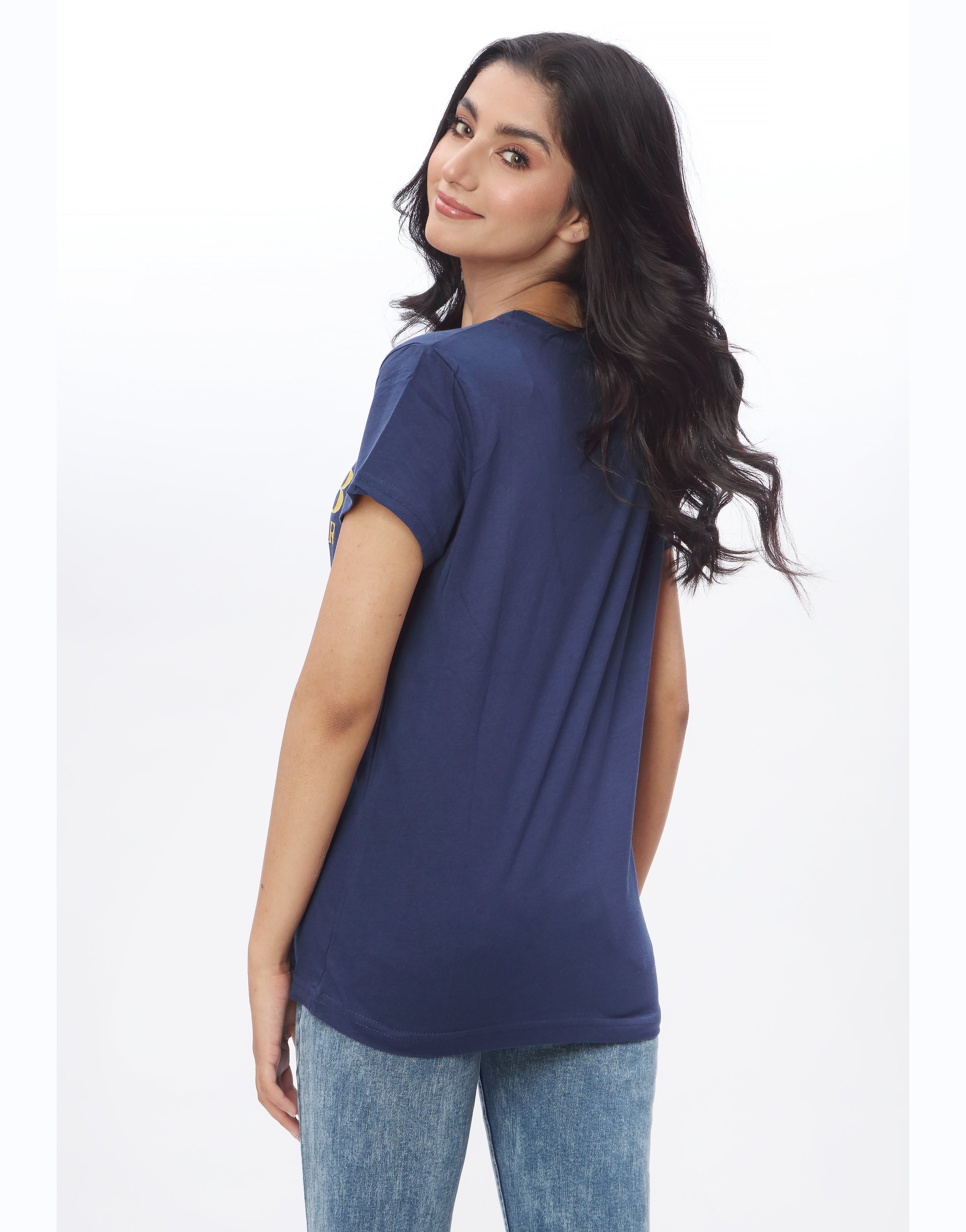 P & B PRINTED YELLOW T SHIRT