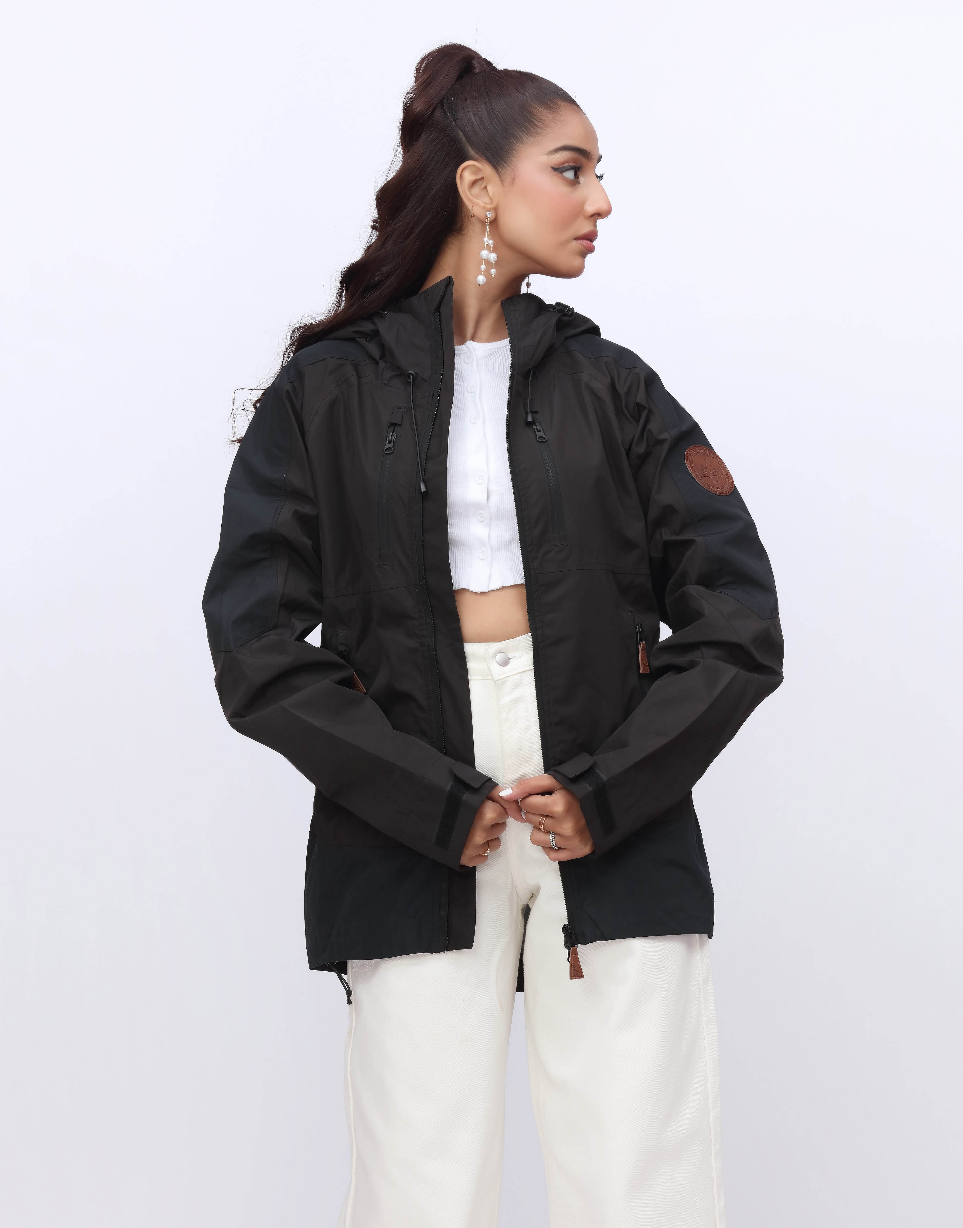 Parachute Hoodie Jacket-Black (MINOR DEFECT)