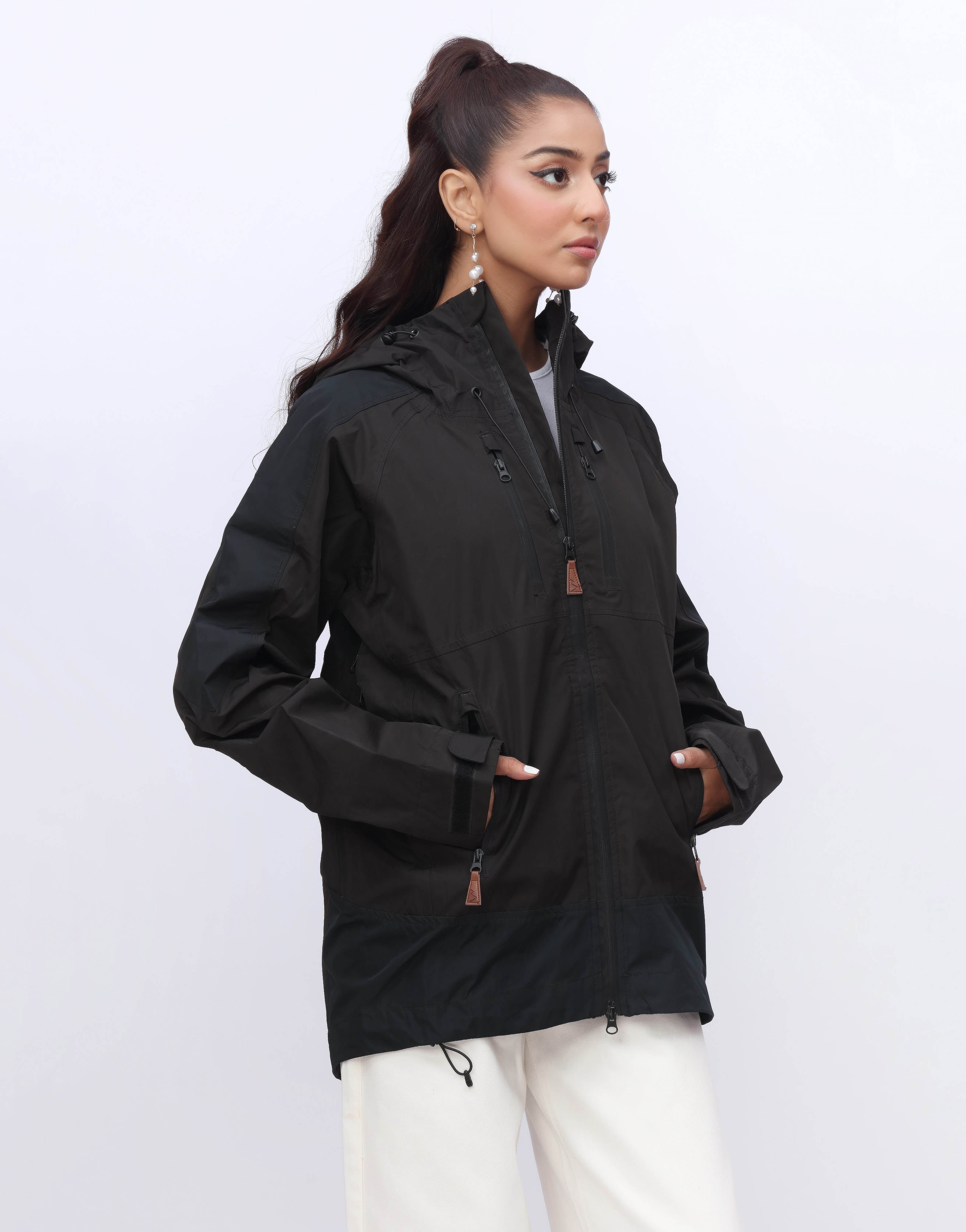 Parachute Hoodie Jacket-Black (MINOR DEFECT)