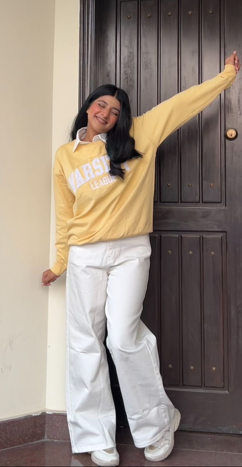 Wide Leg Premium Jeans White