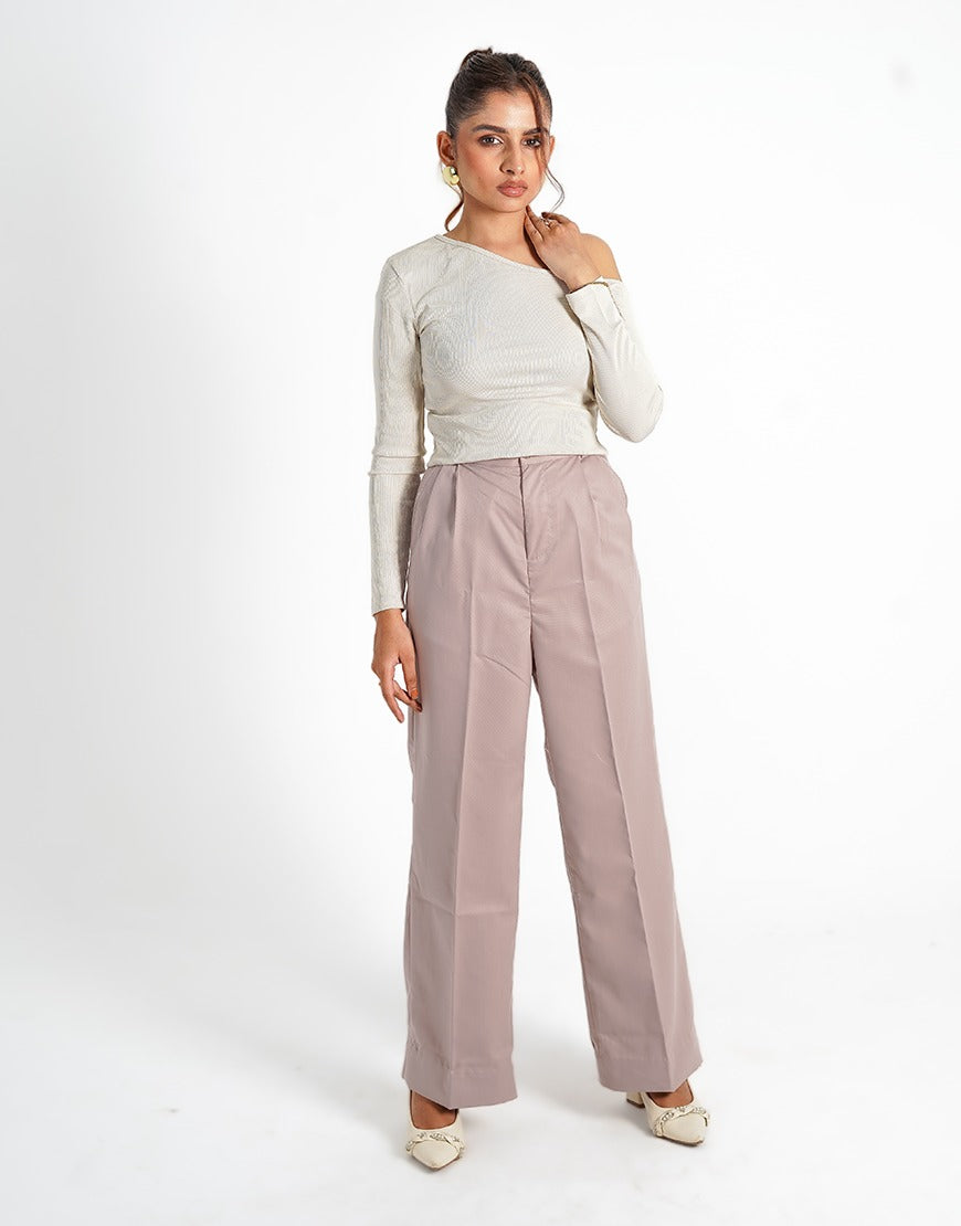 Thread of Hope (Wide Leg Double Pleated Dress Pant Baby Pink)