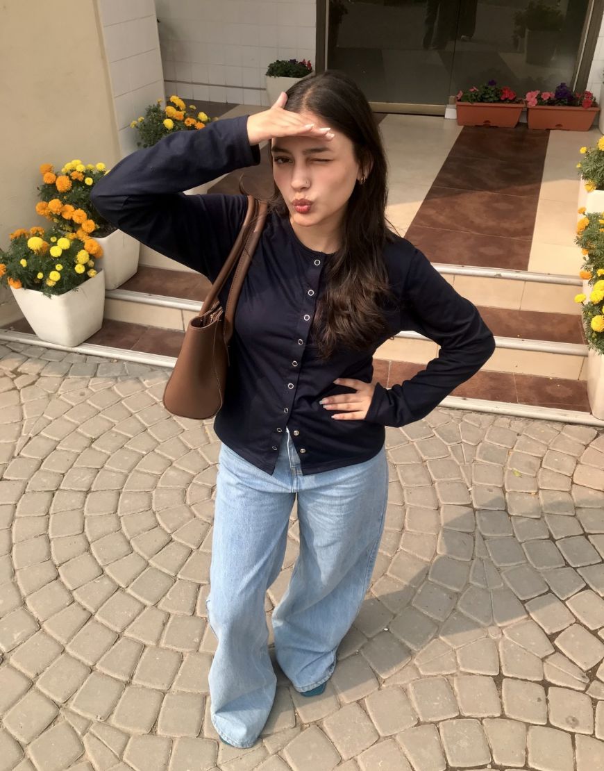 Super Wide Leg Jeans Light Wash