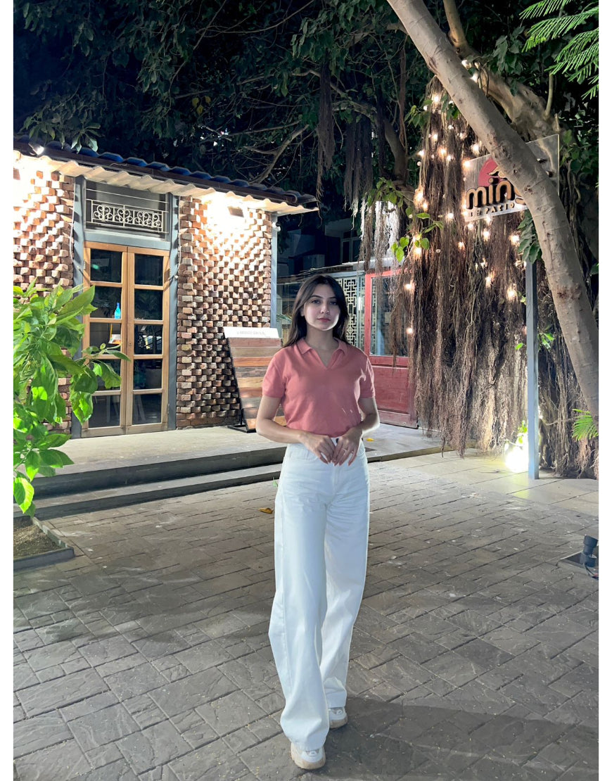 Wide Leg Premium Jeans White