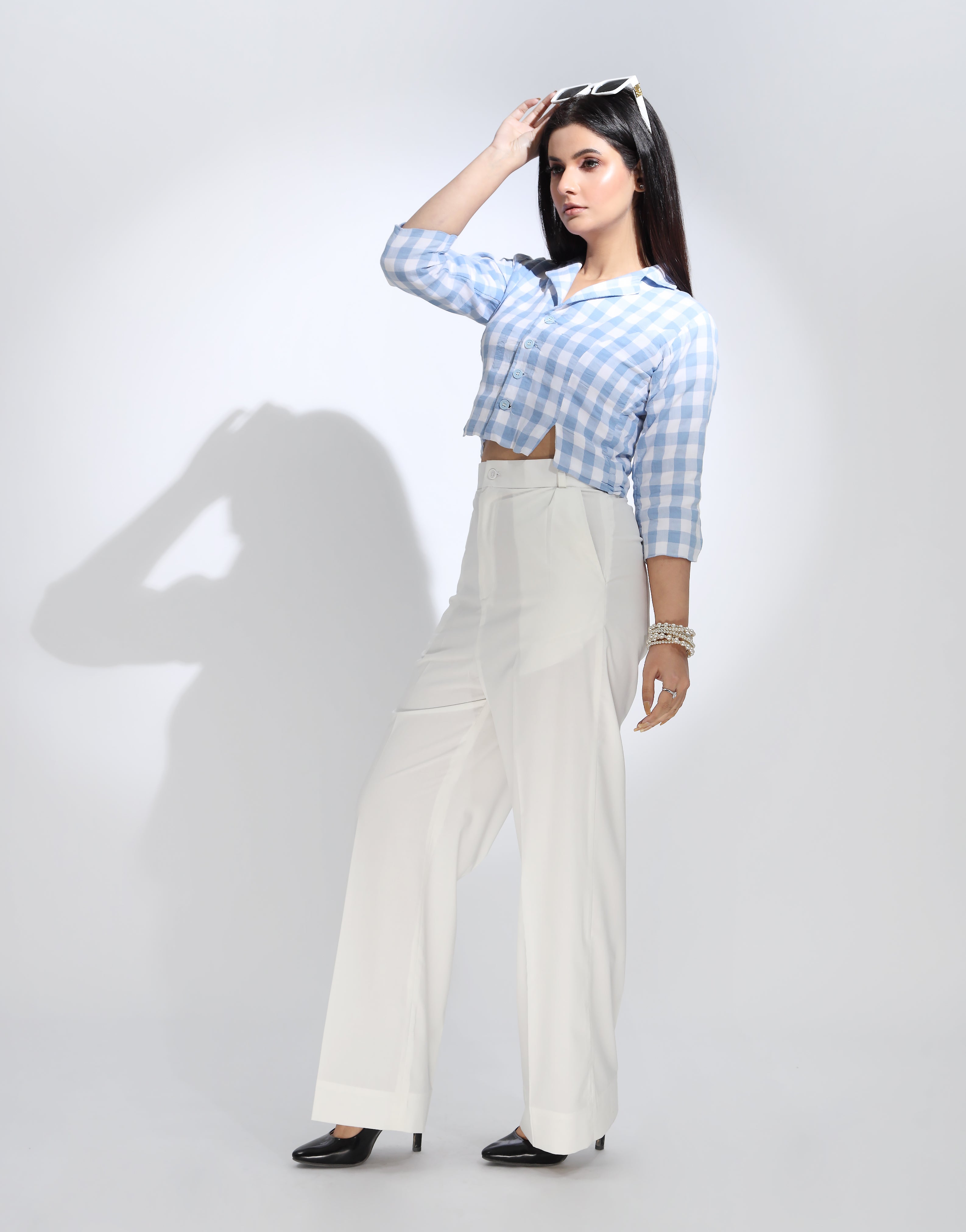 Silent Dawn (Wide Leg Premium Dress Pant Milky White)