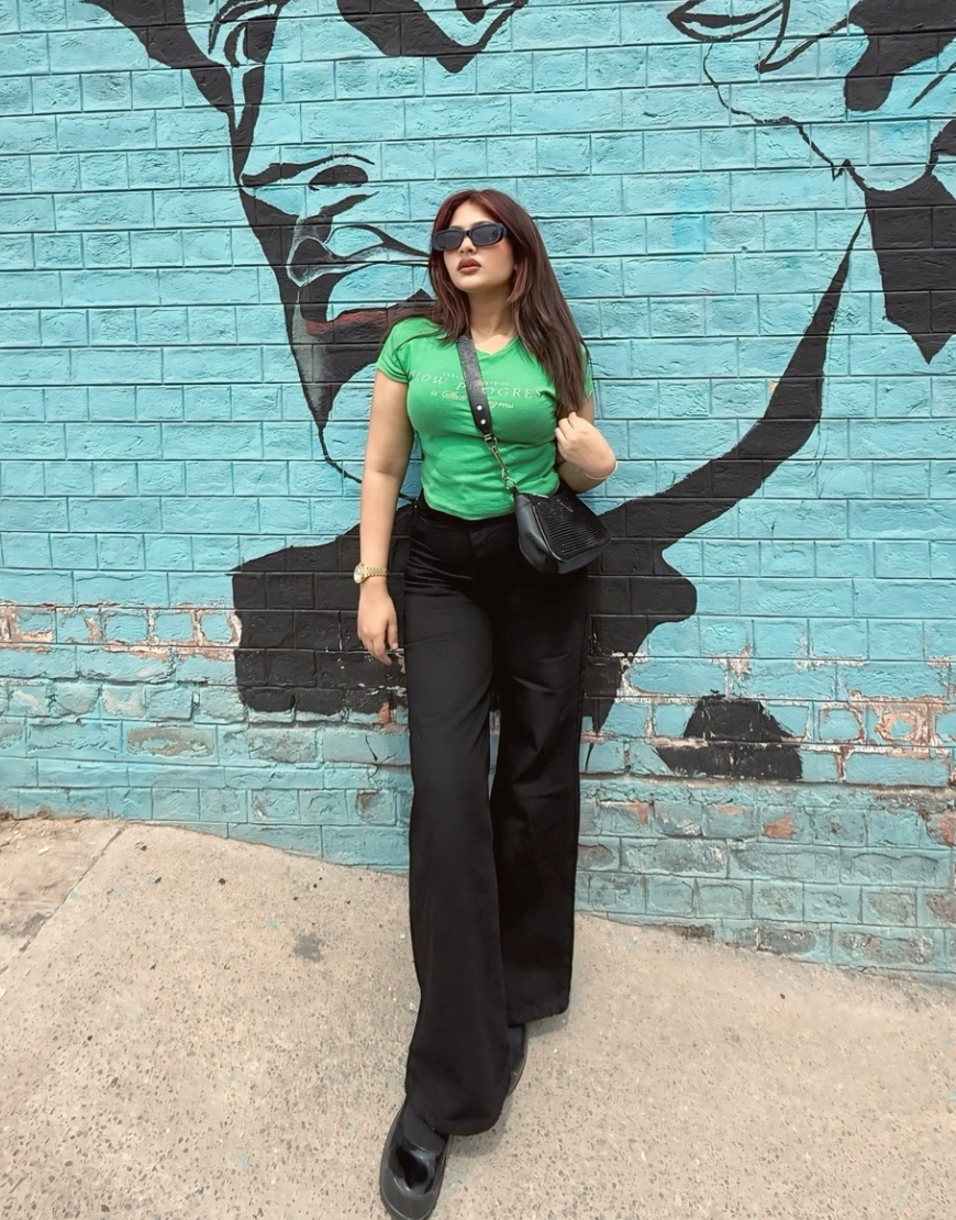 Wide Leg Twill Pants Jet Black