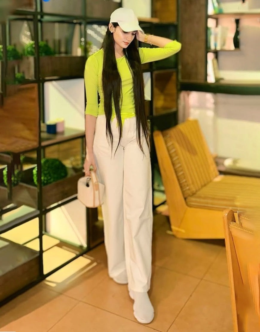 Wide Leg Premium Jeans White