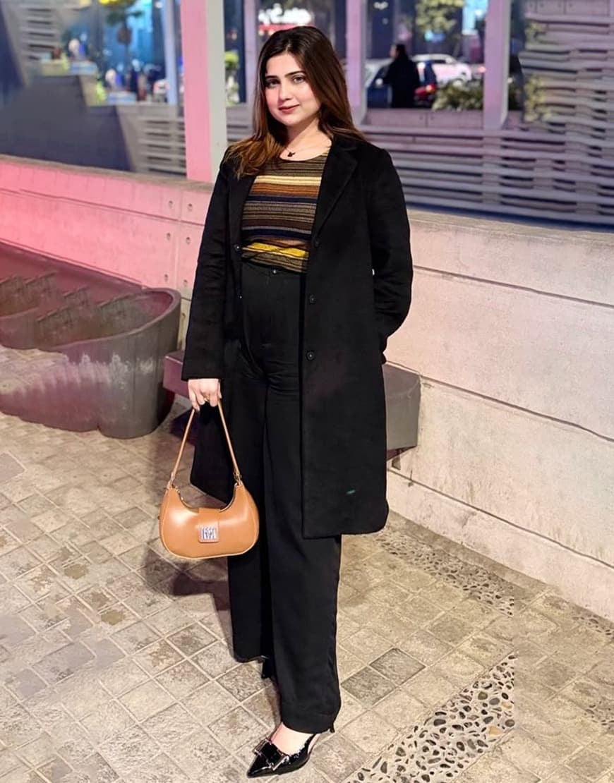 Wide Georgette Pants Black