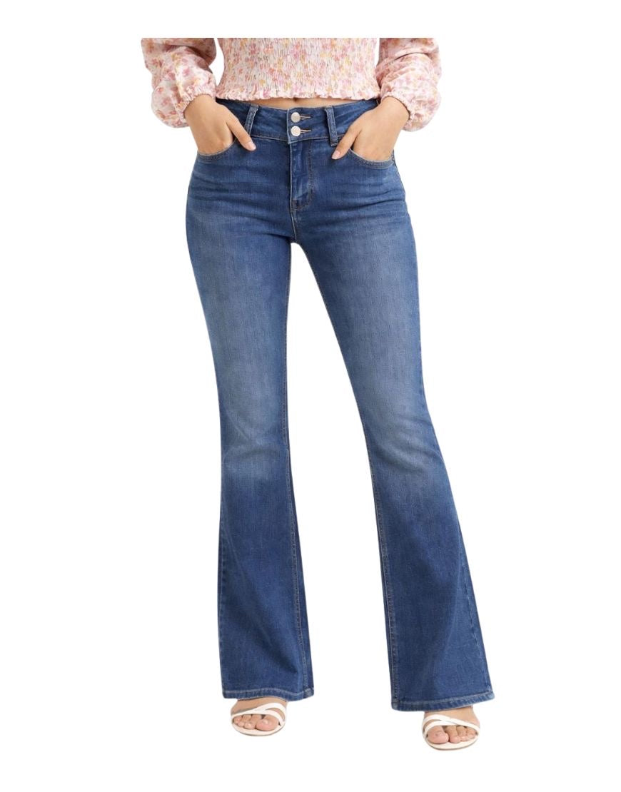 Bootcut Jeans Stretchable Dark Blue