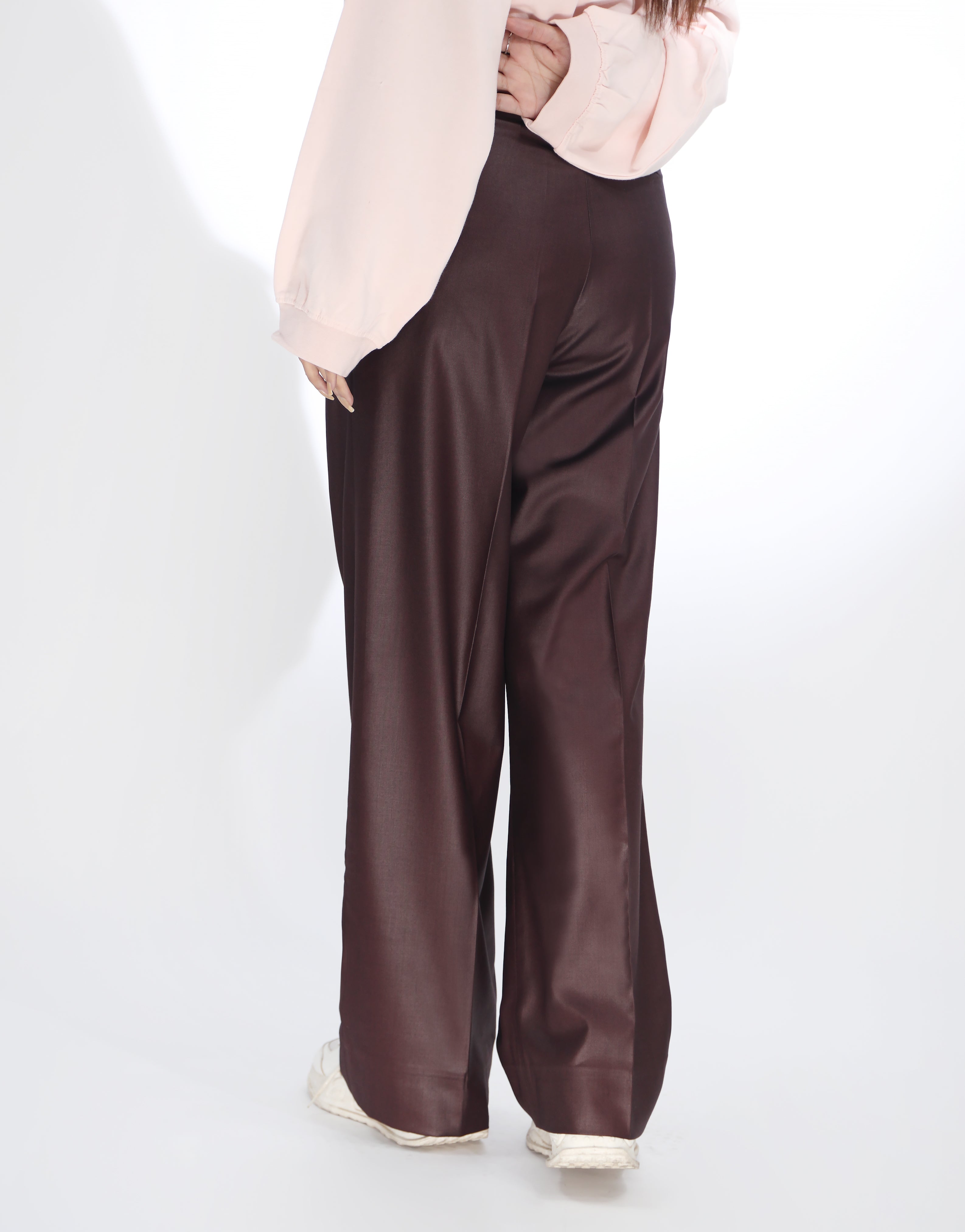 Phoenix Hem (Wide Leg Box Pleated Dress Pants Burgundy)