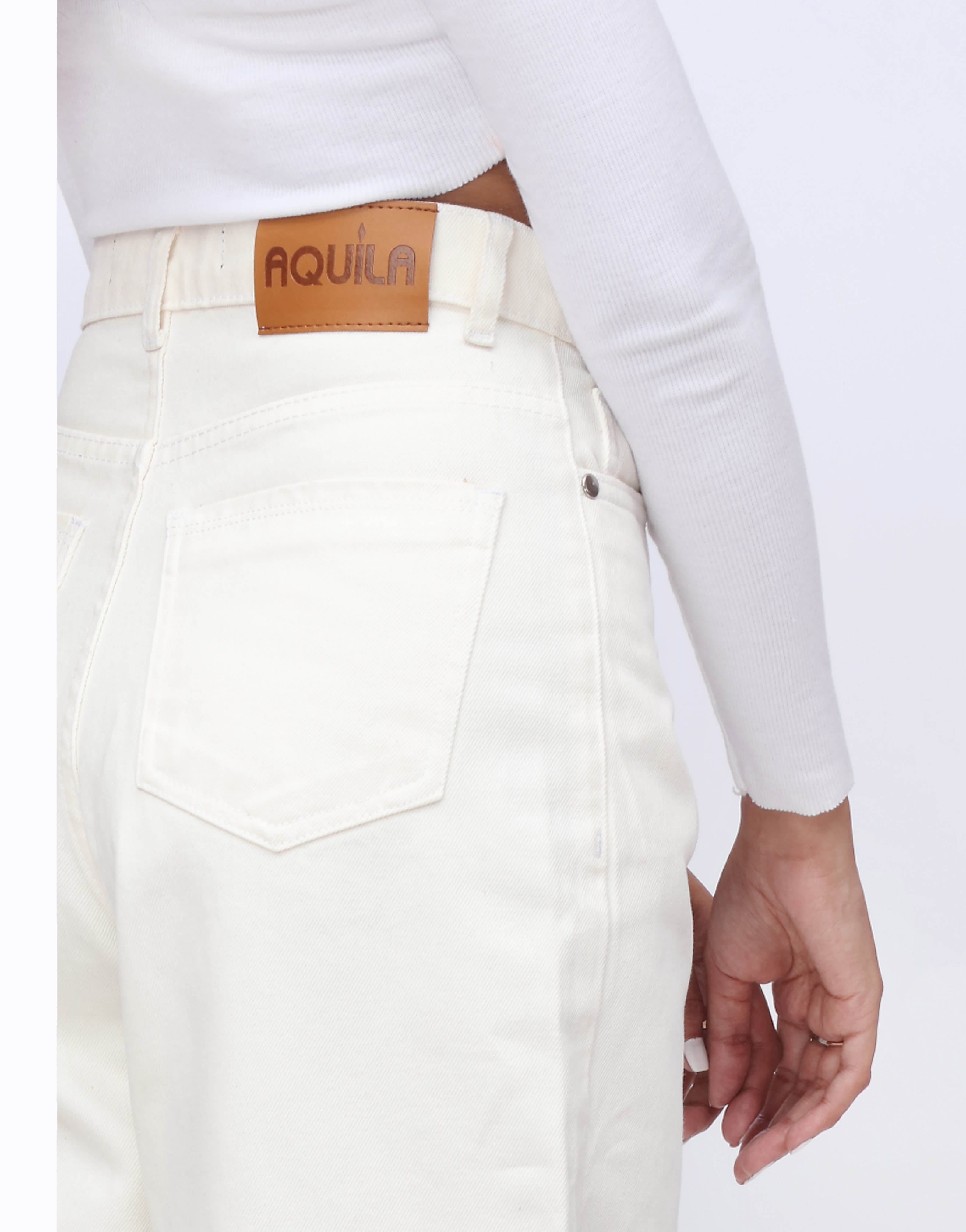 Wide Leg Premium Jeans White