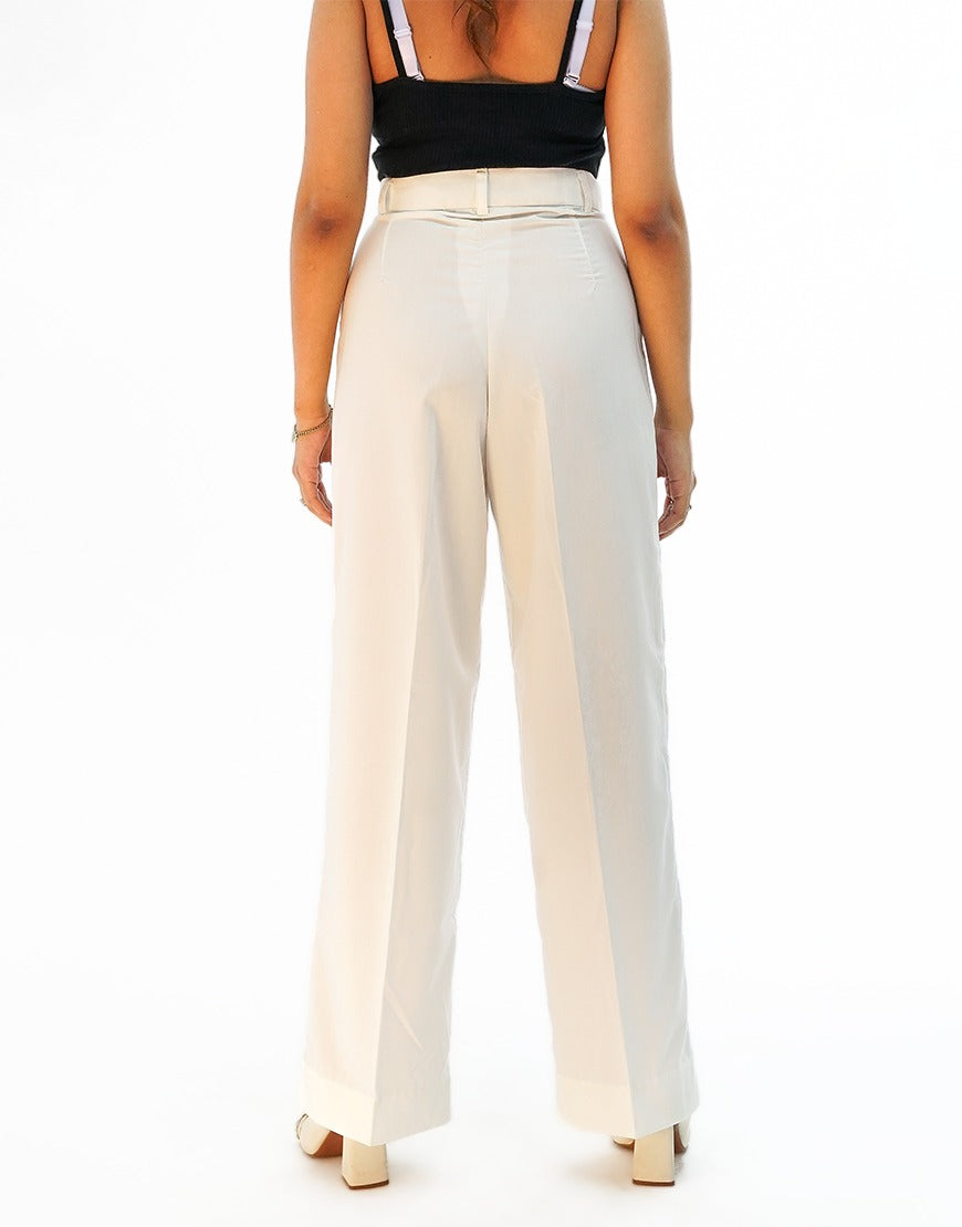 Silent Dawn (Wide Leg Premium Dress Pant Milky White)