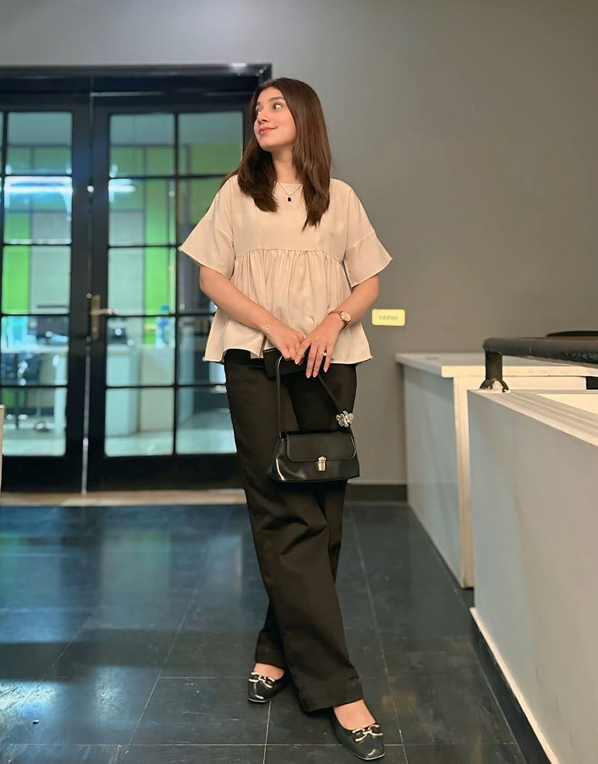 High Rise Wide Leg Jeans Black