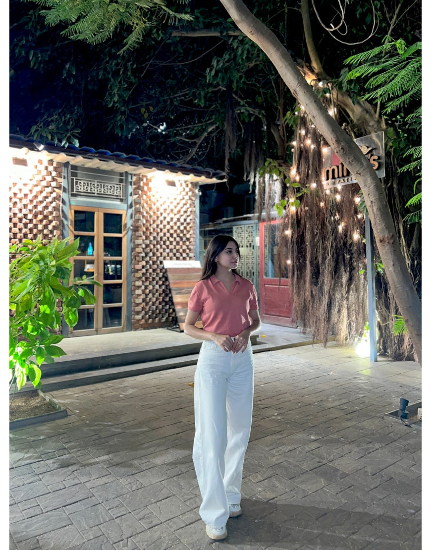 Wide Leg Premium Jeans White